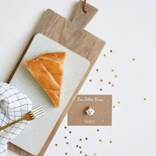 Fêve ours pour galette des rois Baubels Coton en herbe