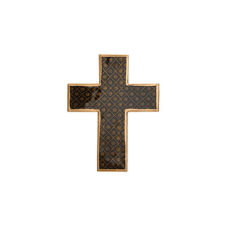 Croix céleste en métal doré signée Boncoeurs, création artisanale empreinte de lumière et de spiritualité, proposée par la boutique Coton en Herbe
