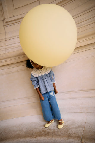 Pantalon Flofi denim enfants louise misha coton en herbe