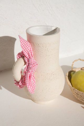 Chouchou Chloe vichy rose pour enfants Louise misha coton en herbe