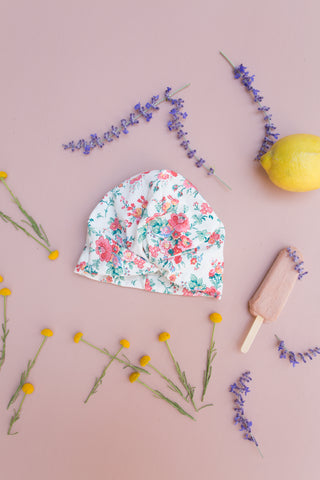 Bonnet de bain Abina effet turban enfants louise misha coton en herbe