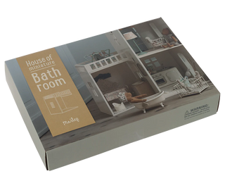 Annexe salle de bain maison miniature maileg coton en herbe