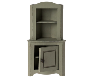 Armoire d’angle vert clair