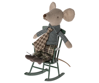 Rocking-chair souris vert foncé