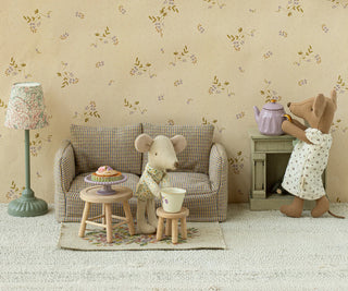 Sofa canapé souris maileg coton en herbe décoration chambre