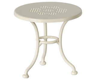 Table banc & chaise Souris Small  Blanc cassé