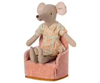 Fauteuil rose souris
