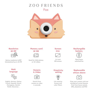 Zoo Friends Renard the zoo family coton en herbe