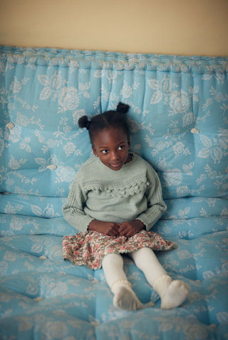 Pull Ionnisa vert maille louise misha coton en herbe