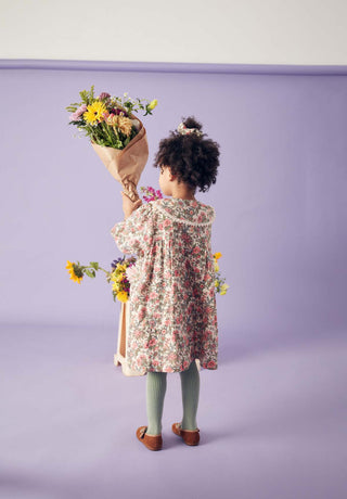 Robe Marlotta imprimé fleuri Louise Misha coton en herbe