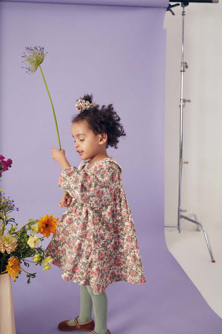 Robe Marlotta imprimé fleuri Louise Misha coton en herbe