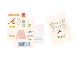Set cartes postales Paris, de Zoé de Las Cases Zoé de Las Cases
