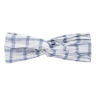 Bandeau Yuriria carreaux bleus louise misha coton en herbe