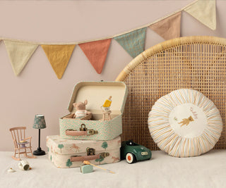 Lot de valises 2 pièces maileg coton en herbe chambre enfants