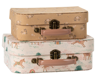 Lot de valises 2 pièces maileg coton en herbe