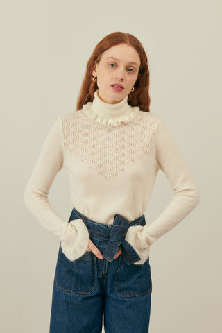 Pull Saresta creme femme louise misha coton en herbe