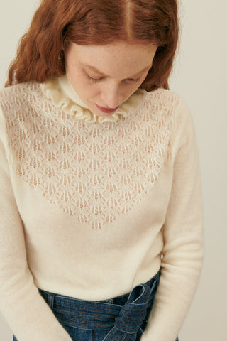 Pull Saresta creme femme louise misha coton en herbe