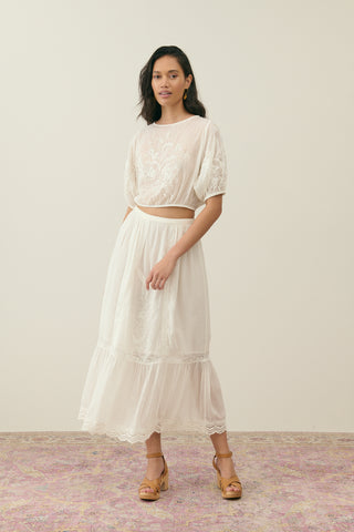 Blouse Meline écru femme louise misha coton en herbe