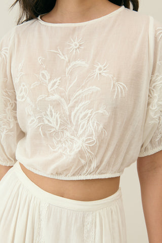 Blouse Meline écru femme louise misha coton en herbe