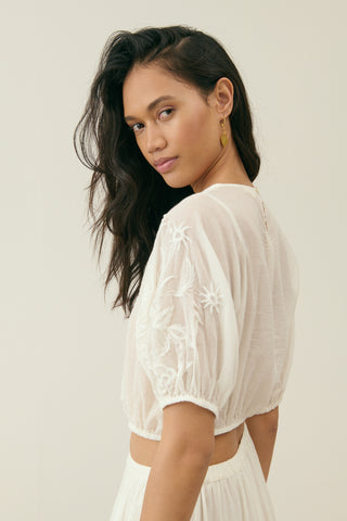 Blouse Meline écru femme louise misha coton en herbe