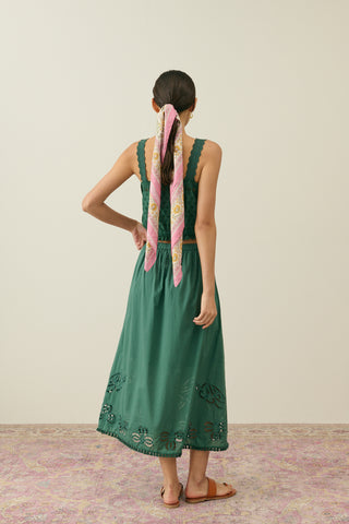 Top kivi vert femme louise misha coton en herbe