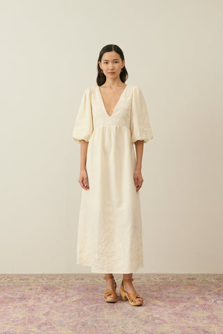 Robe Ilana écru femme louise misha coton en herbe