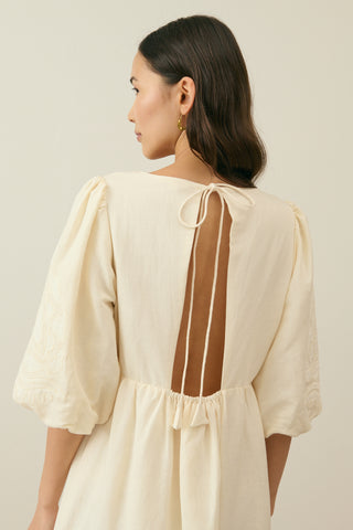 Robe Ilana écru femme louise misha coton en herbe