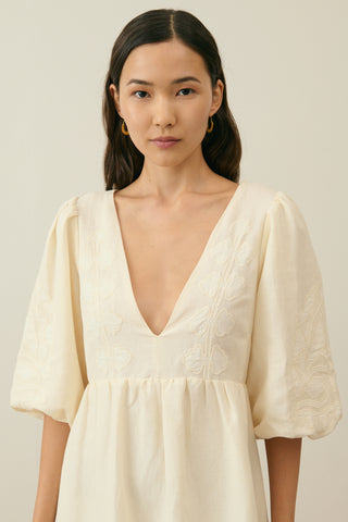Robe Ilana écru femme louise misha coton en herbe