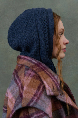 Bonnet Abinou marine femme louise misah coton en herbe hiver