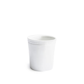 Timbale à latte Louis XVI en porcelaine blanche