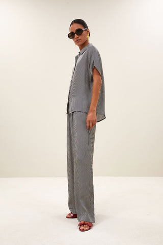 Pantalon Benji silky stripe