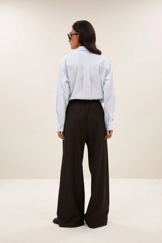 Pelle pinstripe pants brown pinstripe