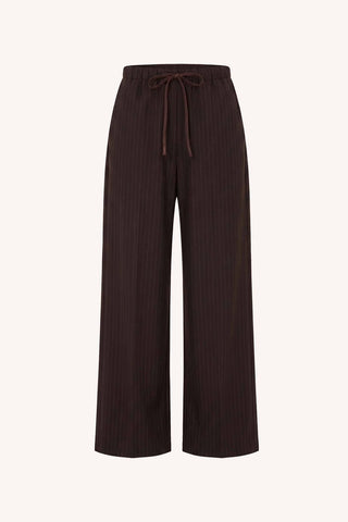 Pelle pinstripe pants brown pinstripe