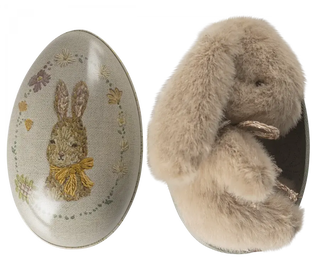 Oeuf de Pâques lapin small maileg coton en herbe doudou