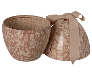 Oeuf de Pâques Rose poudre maileg coton en herbe rangement