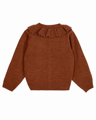 dos pull en maille emile et ida caramel coton en herbe