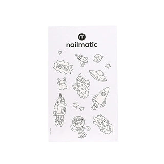 Tatouages à colorier - Tattoo Artist Galaxy nailmatic coton en herbe