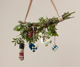 Ornement oie rouge winter flower maileg coton en herbe
