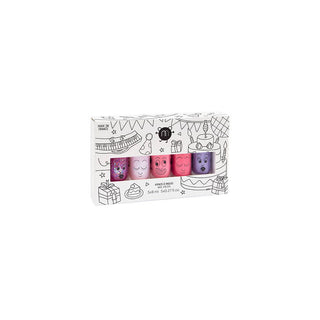Coffret 5 vernis party nailmatic coton en herbe