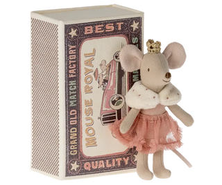 Souris princesse petite soeur maileg coton en herbe miniature