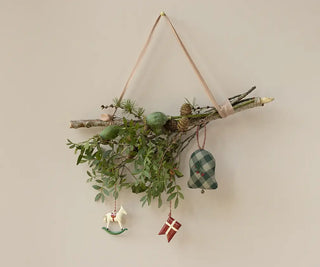 Ornement Clochette medium maileg coton en herbe noel