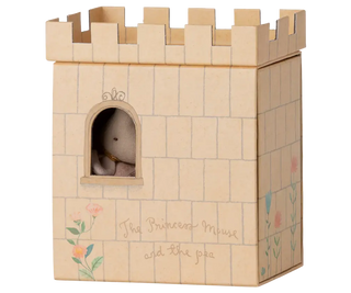 La princesse et le pois souris grande soeur maileg coton en herbe dans chateau