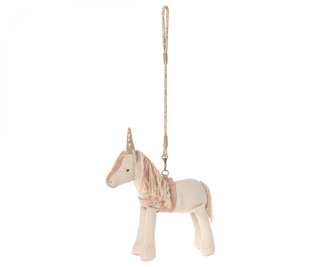 licorne en laisse maileg coton en herbe