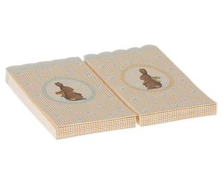 Serviettes de table lapin bunny maileg coton en herbe lot