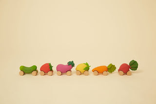 jouets en latex bébé Voiture Lou le citron oli & carol coton en herbe