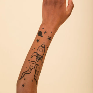Feutre tattoopen noir nailmatic coton en herbe enfants