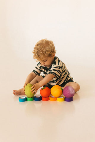 jouets pour enfants Balles oranges oli & carol coton en herbe