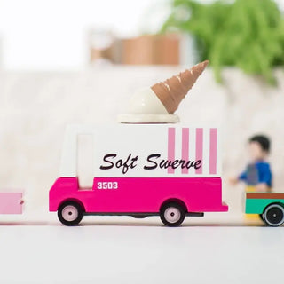 Food trucks Ice cream jouet en bois voiture Candylab Coton en Herbe