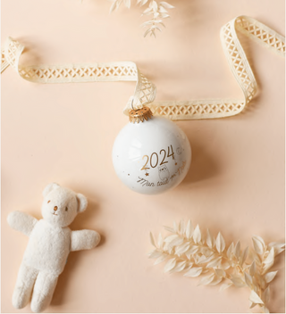 Boule de noël Baubels coton en herbe