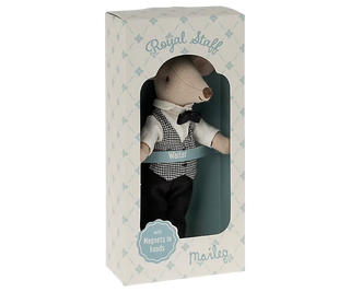 Souris serveur jouets jeux maileg coton en herbe royal staff